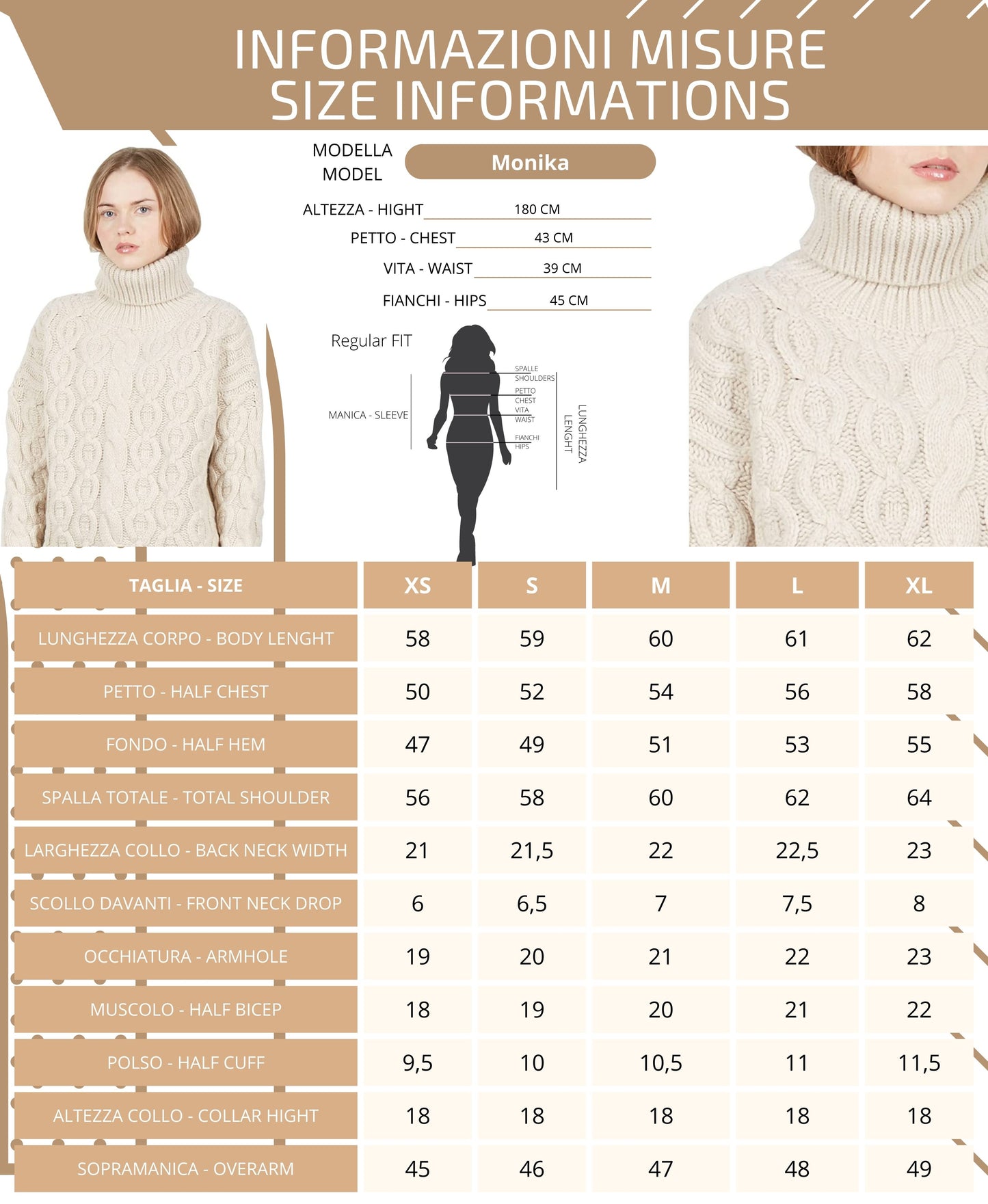 Stehkragenpullover – Damen, Herbst/Winter – Wolle und Kaschmir – 100 % Made in Italy | Brunella Gori