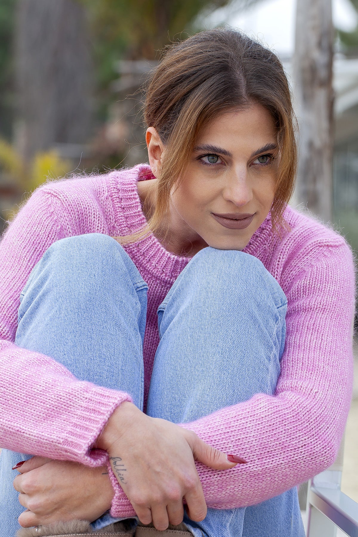 Damen-Pullover mit Rundhalsausschnitt, winterliche Eleganz mit außergewöhnlichem Komfort | Brunella Gori