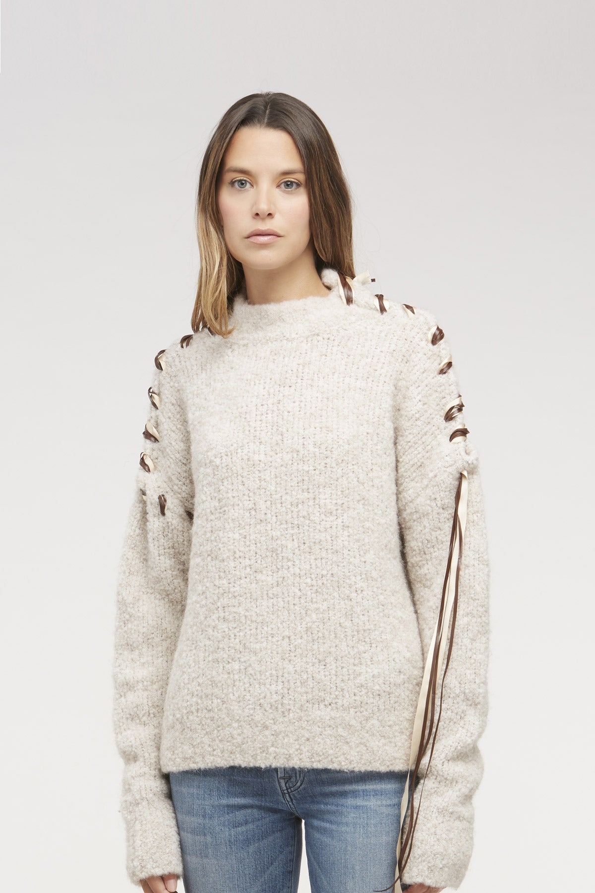 Sehr warmer Herbst-/Winter-Pullover – Damen, hergestellt aus 100 % Made in Italy-Wollmischung: Eleganz und Komfort für Ihre Wintertage! | Brunella Gori