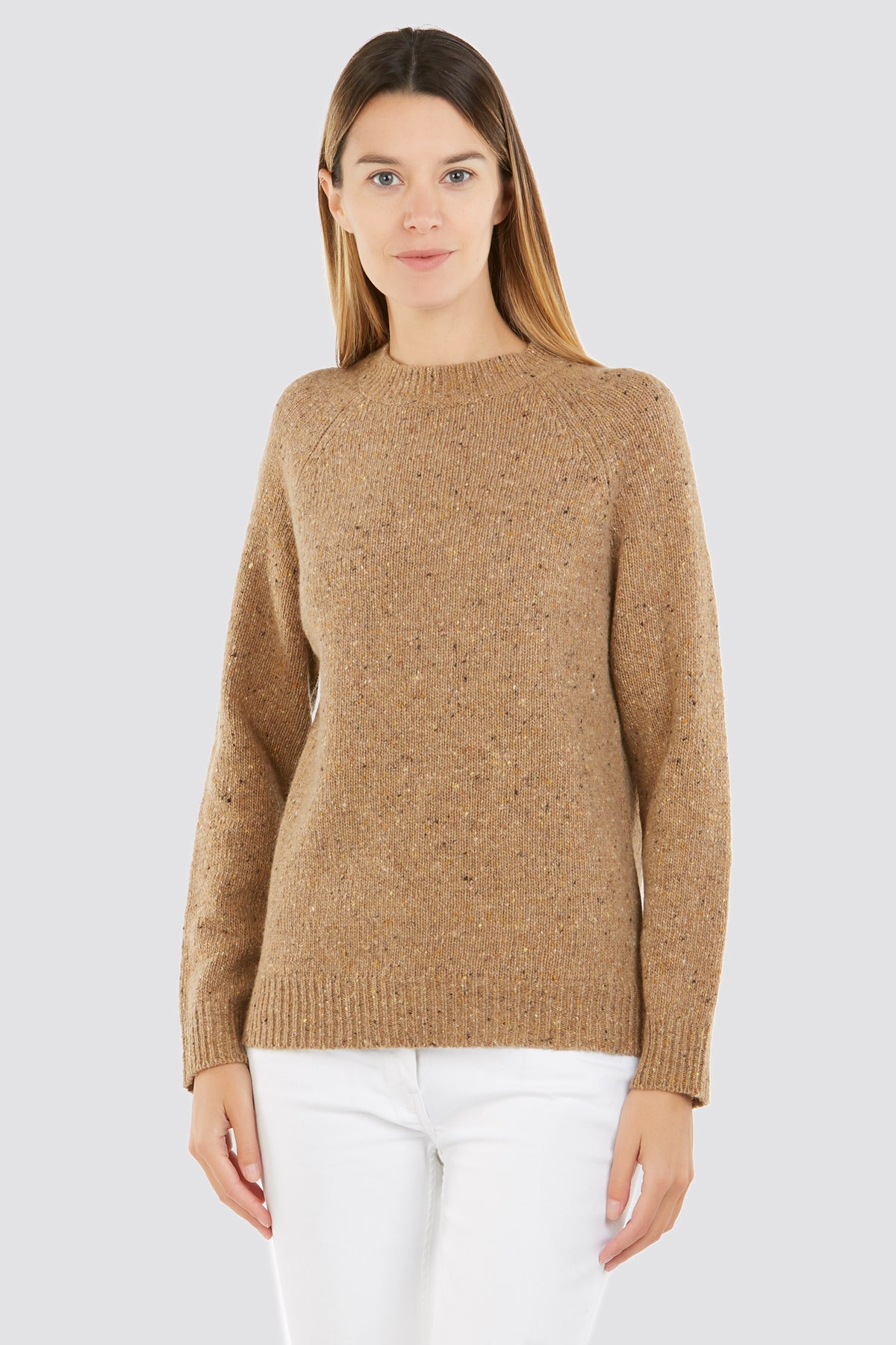 Pull Col Rond - Femme, Automne/Hiver - Laine et Cachemire - 100% Made in Italy - Brunella Gori