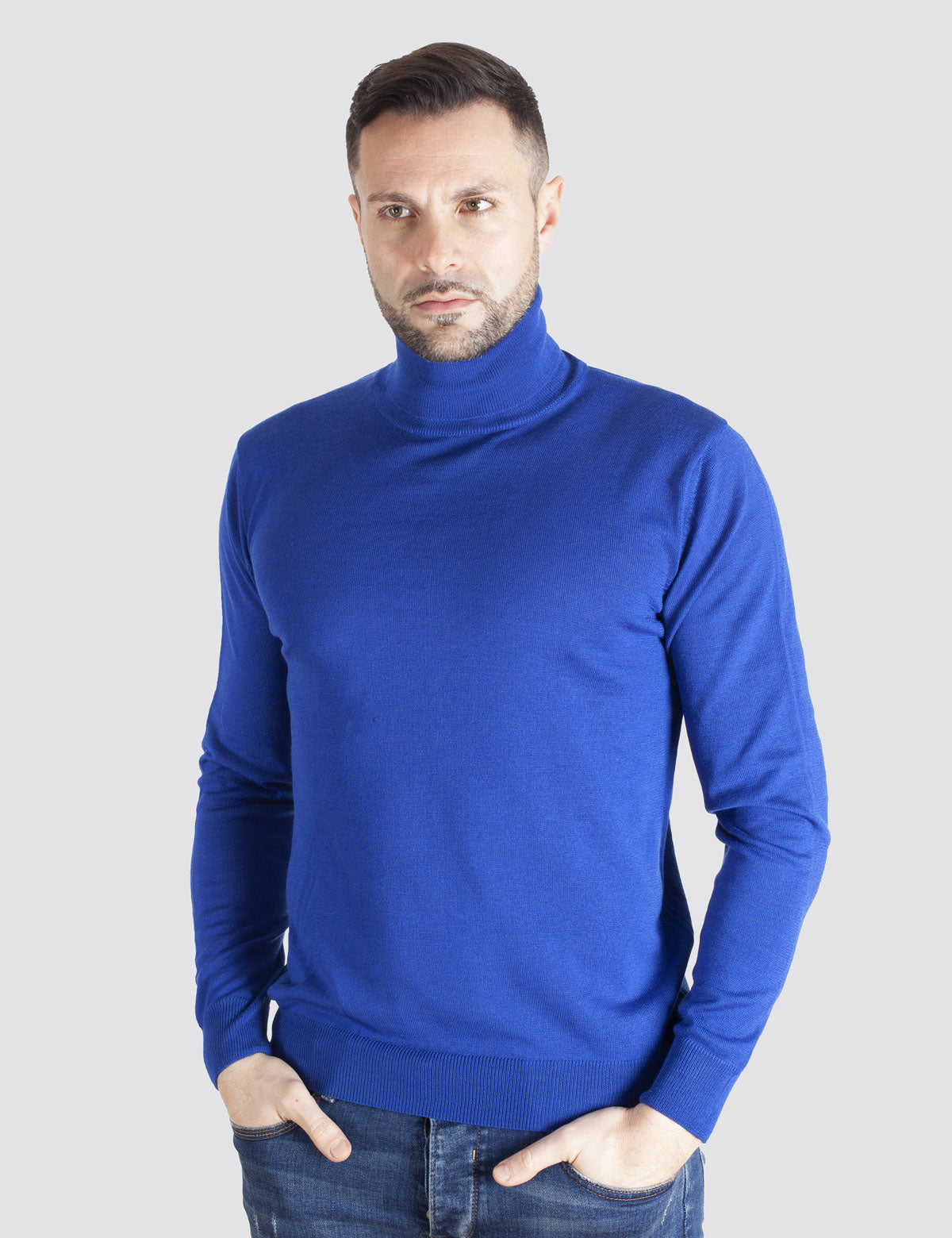 Pull à Col Roulé - Homme, Automne/Hiver - 100% Laine Vierge Mérinos Extrafine Sans Mulesing - 100% Made in Italy | Brunella Gori